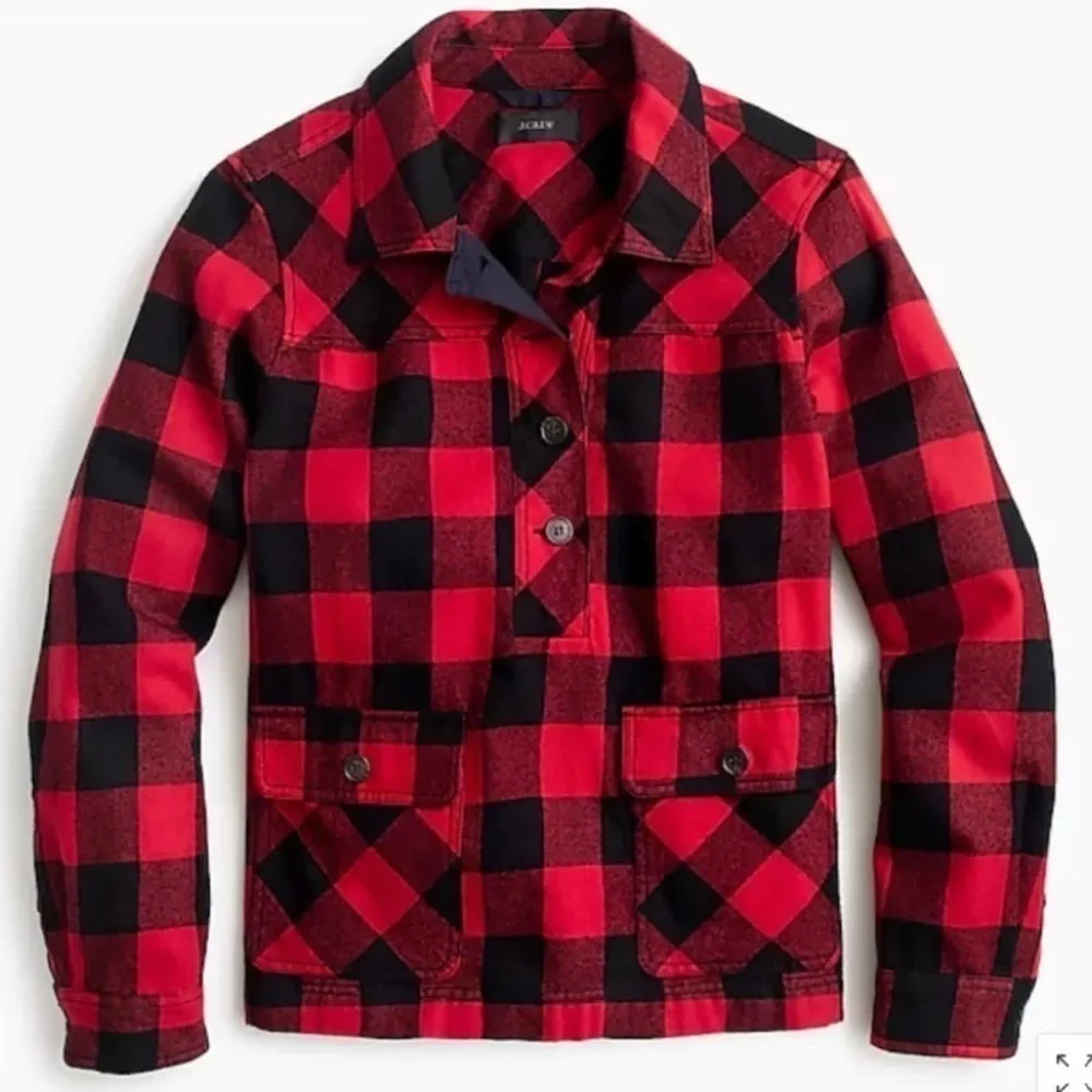 J.Crew Buffalo Plaid Shacket Shirt Jacket XS